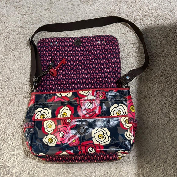 FOSSIL FLORAL SATCHEL SHOULDER BAG - Picture 6 of 11